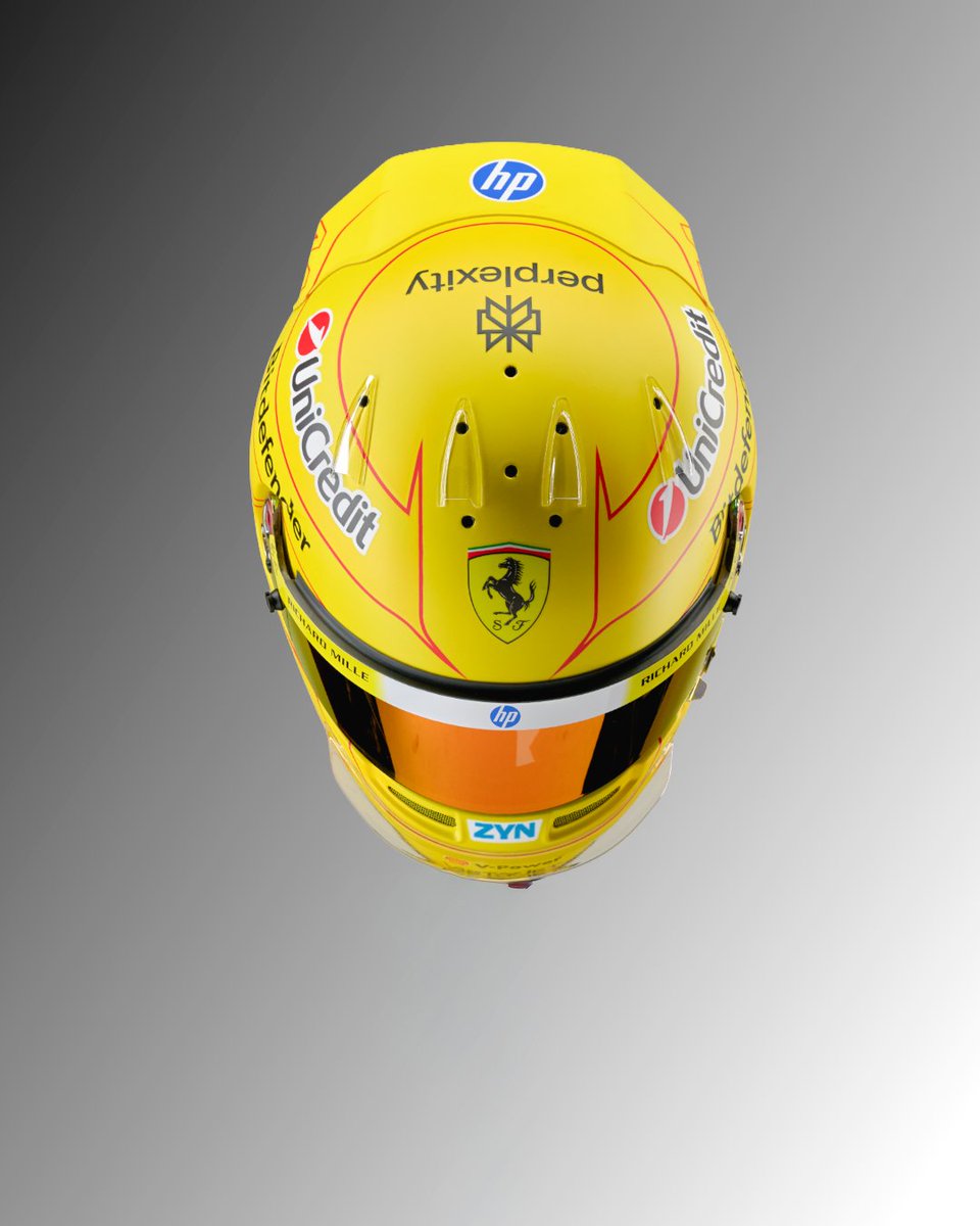 ScuderiaFerrari's tweet image. The helmet pics you didn’t know you needed to see 🔥