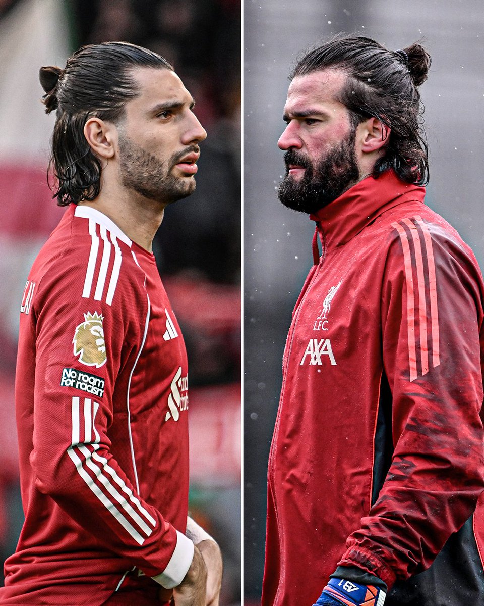 Dominik Szoboszlai and Alisson Becker 👉👈