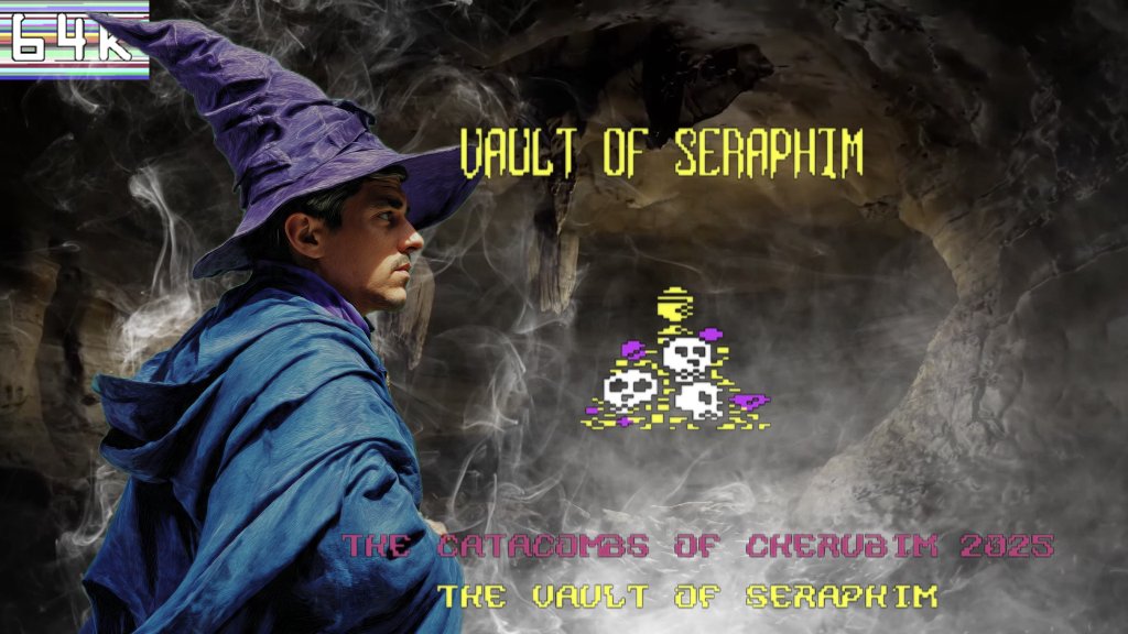 bastichb64k's tweet image. New #c64 review for 'Vault of Seraphim' , a cool action platform exploration game now available. 
Full video review below 👇
youtu.be/TozpMbJhqlo

@C64Discord @C64Reposts @EverythingC64 #commodore64 
#vaultofseraphim