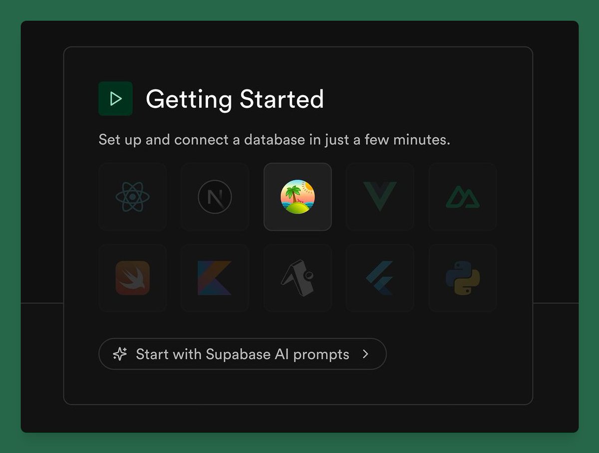 Supabase tweet media