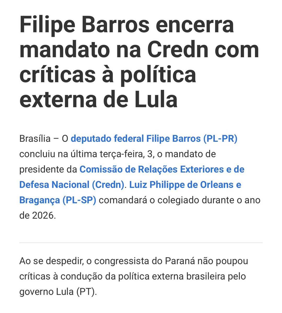 filipebarrost's tweet image. Enquanto a diplomacia brasileira afundava nas mãos de Lula — que resolveu dar as costas para grandes democracias e se aproximar do Eixo das Ditaduras — a Comissão de Relações Exteriores e de Defesa Nacional, durante a minha Presidência, trabalhou para minimizar os danos e…