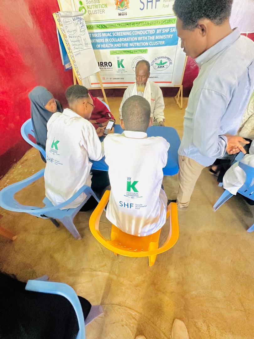 krdo_org_so's tweet photo. Joint Mass MUAC Screening Training successfully conducted in Qansah-Dhere District through collaboration between MoH, Somalia Nutrition Cluster, and SHF SA-1 partners. Strengthening early detection of malnutrition to save lives.
#Nutrition #MUAC #Somalia https://t.co/l9gvZlCmcs