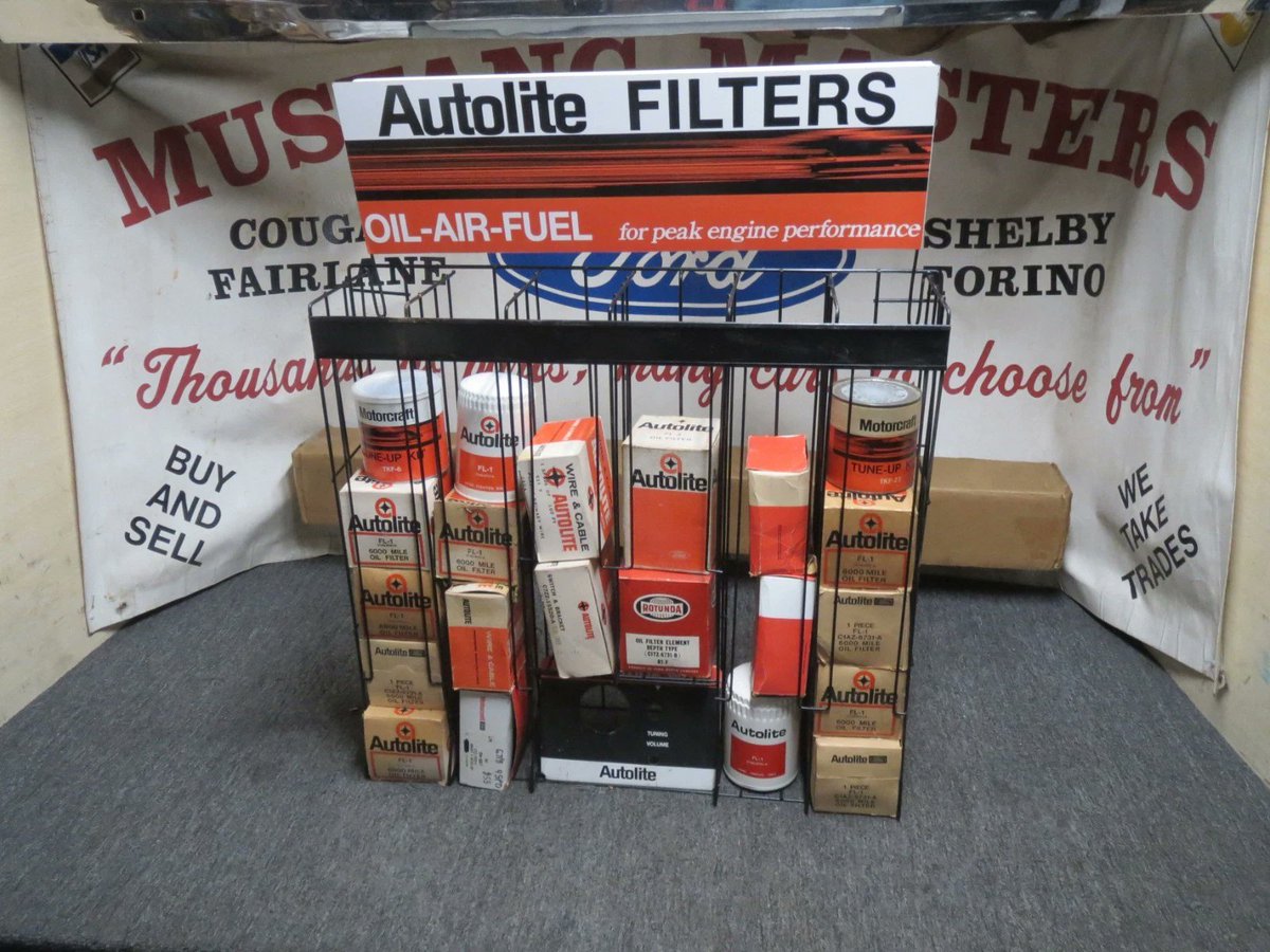 MustangMasters's tweet photo. 1960s Autolite Filters Dealer Display Rack
https://t.co/KORQf5fyiD https://t.co/VVNh755jAP
