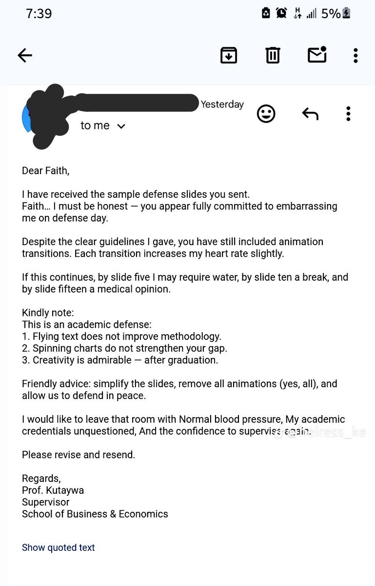 Oh, she’s a menace 

The mails are hilarious 😂