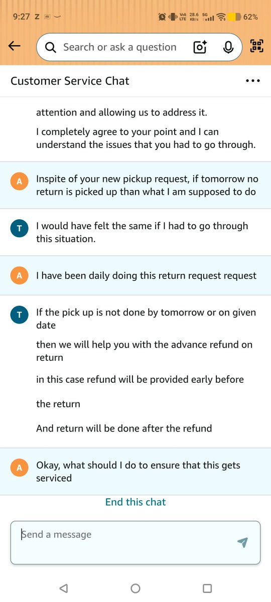 Ankit_ur_frnd's tweet photo. @amazon @amazonIN @AmazonHelp @amazon Surprisingly, now when reached to the customer support today, they are saying now it will go into investigation and I have to wait for 4 more days and had disconnected the call. Such poor standards of customer support. 
3/3 https://t.co/Z9tKTBTWLq
