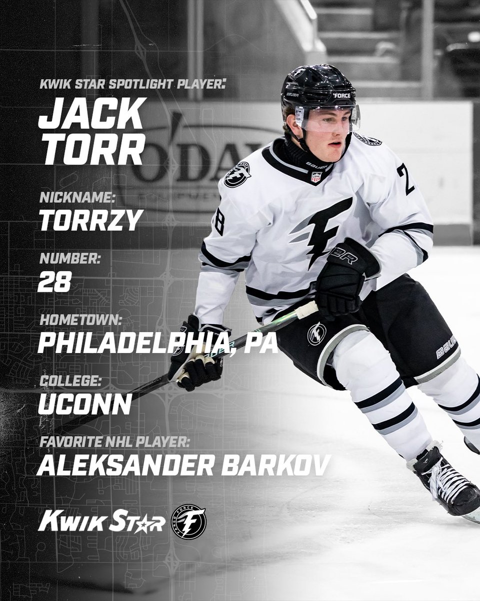 FargoForce's tweet photo. Tonight's Kwik Star Spotlight Player is Jack Torr! 💫

Stop by the 'Spotlight Player Table' for an exclusive post game autograph session with Jack, PLUS the first 50 fans will receive a 11x17 Torr poster!

📺: https://t.co/9NGIH5d9Hb

#ForceNation⚡️ | #USHL https://t.co/j7j6jNvIw5