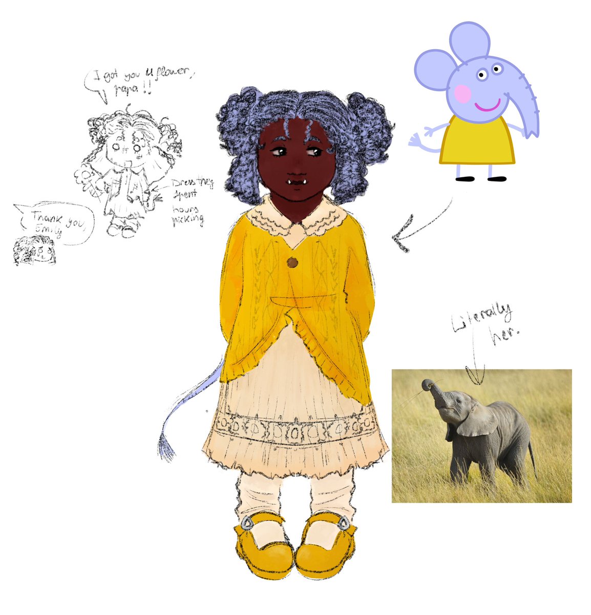 ositocomunista_'s tweet image. Emily the Elephant from the Elephant family from the show Peppa the Pig