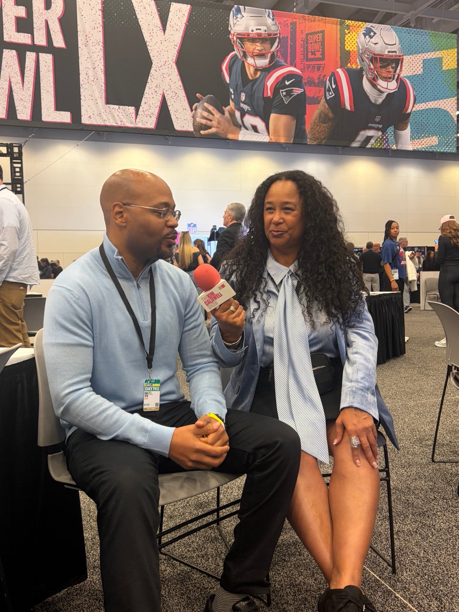 BridgettCoates's tweet photo. CEO Harold Pearson of ⁦@spaatup⁩ on the ⁦@KimCaldwellShow⁩ at Radio Row  Super Bowl LX https://t.co/90Am2zPtd1