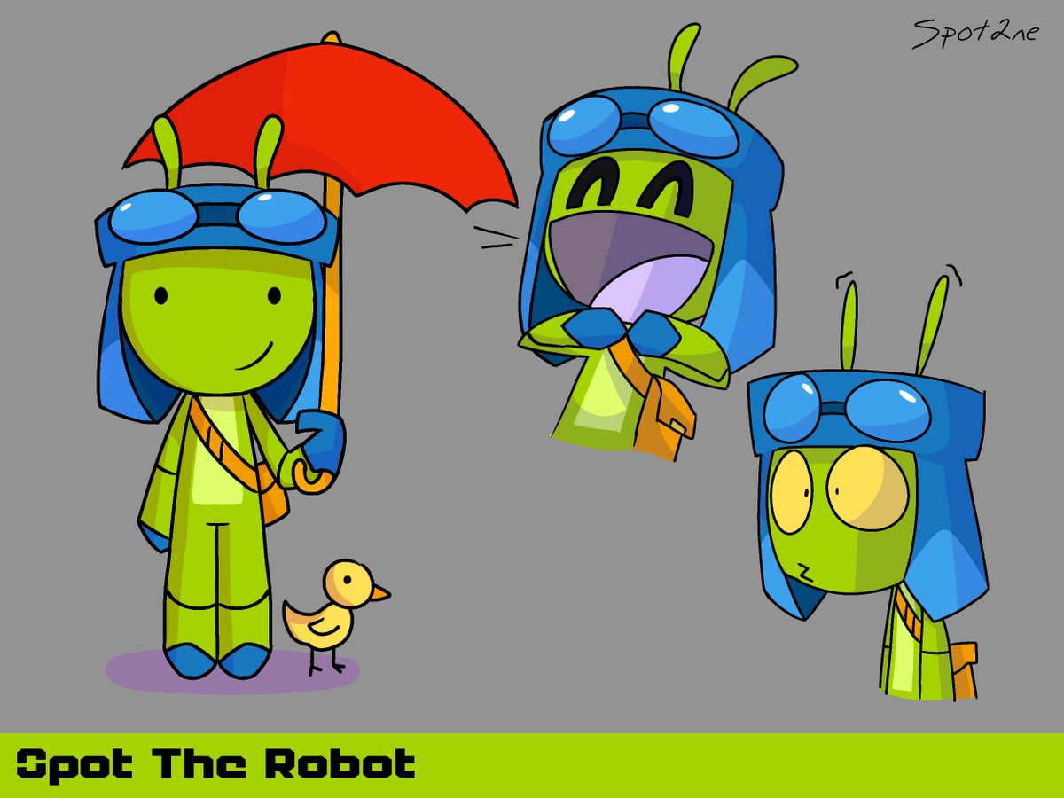 made a little dumb robot oc