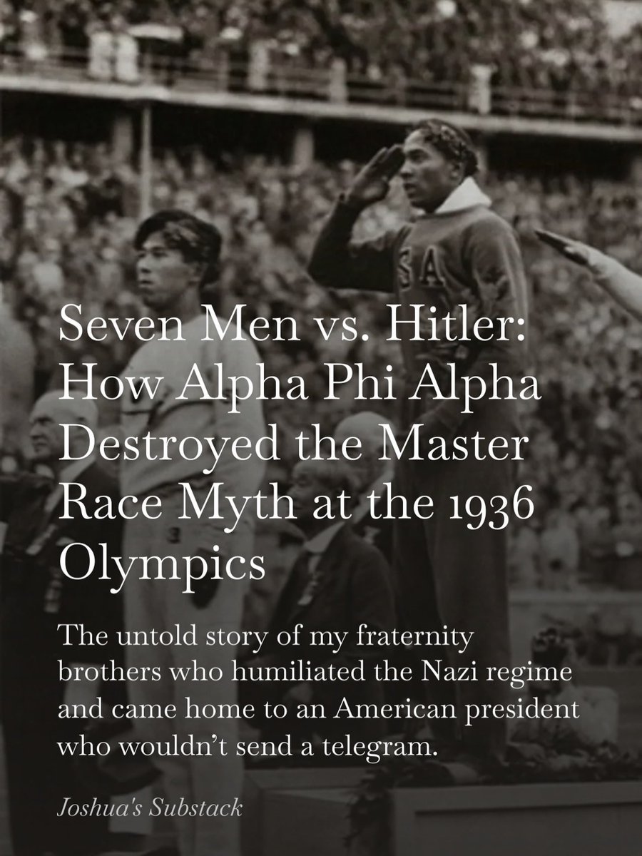 Seven members of Alpha Phi Alpha Fraternity, Inc. competed in Berlin and won 13 medals, shattering the “master race” myth on the world stage.

When they returned home, there was no telegram.
No White House invite.