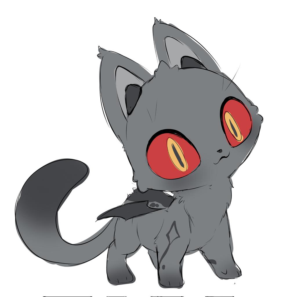 Demon kitty design wip (⁠ ⁠◜⁠‿⁠◝⁠ ⁠)⁠♡