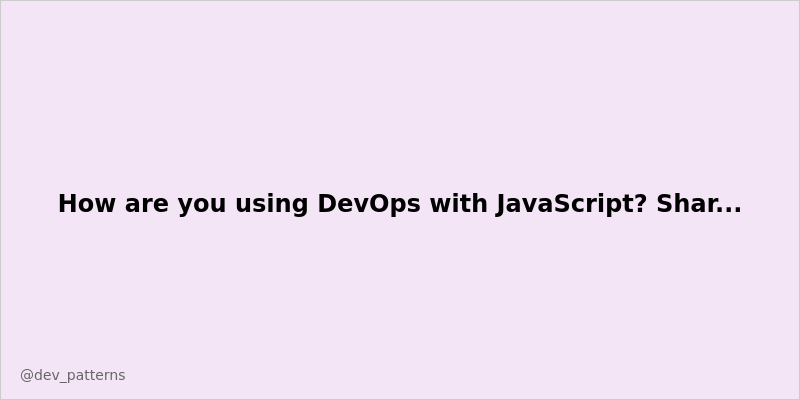 DevPatterns tweet media