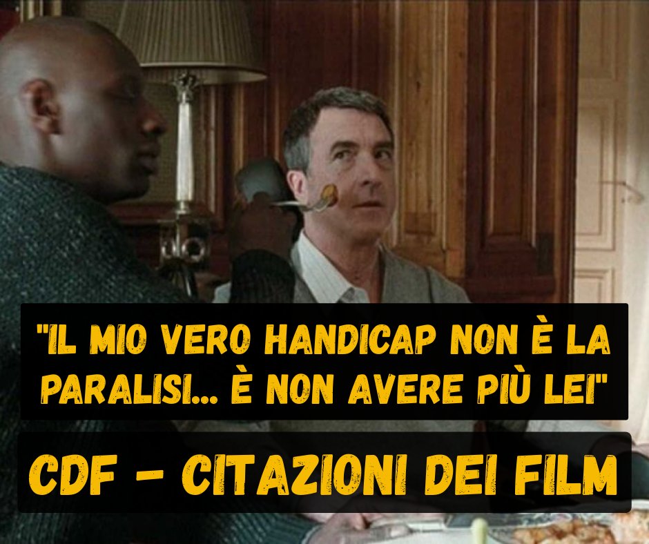 cdf_film's tweet image. "Il mio vero handicap non è la paralisi... è non avere più lei". 

Philippe - Quasi amici 🎬

#intouchables #OmarSy #fracoiscluzet