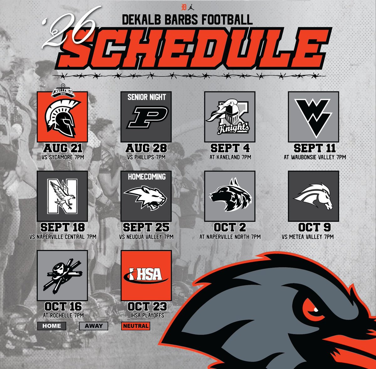 DeKalb Football tweet media