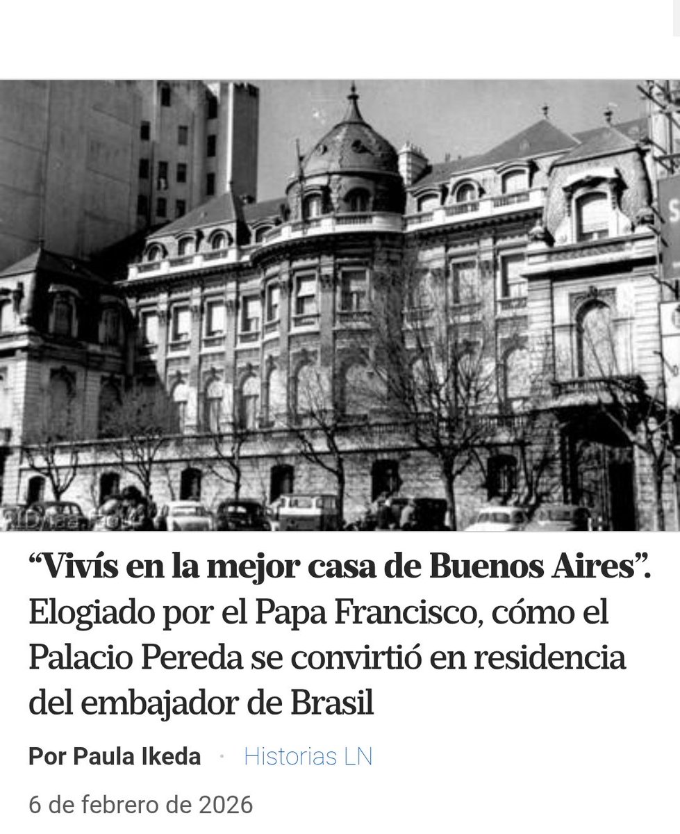 Cómo el Palacio Pereda se convirtió en residencia del embajador de Brasil 🇧🇷 lanacion.com.ar/lifestyle/elog…