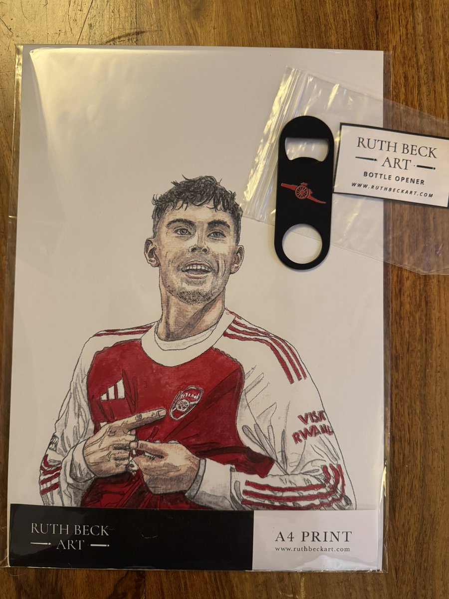 🚨 #GIVEAWAY ALERT 🚨 

I’ll give away a copy  of my Kai Havertz A4 print &amp; one of my unique cannon bottle openers after we’ve beaten Sunderland.

To enter you must FOLLOW me, SHARE and comment DONE on this post to be in the draw to win.  GOOD LUCK #ARSSUN <a href="/Arsenal/">Arsenal</a>