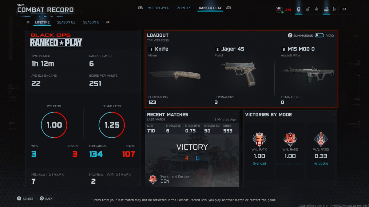 Ranked Play Knife ONLY Journey has begun in BO7! Placed in Gold 2 in 6 games. 🥷🏽🔪📈

#KnifeLife #BlackOps7