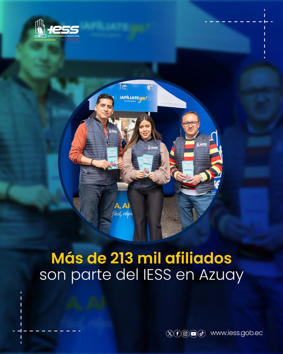 #BoletínIESS | 👏🏻 En #Azuay impulsamos espacios de asesoramiento y capacitación para difundir los servicios, prestaciones y beneficios que brinda el <a href="/IESSec/">IESS</a> a la ciudadanía 

Conoce los detalles ➡️ acortar.link/f2XBDI