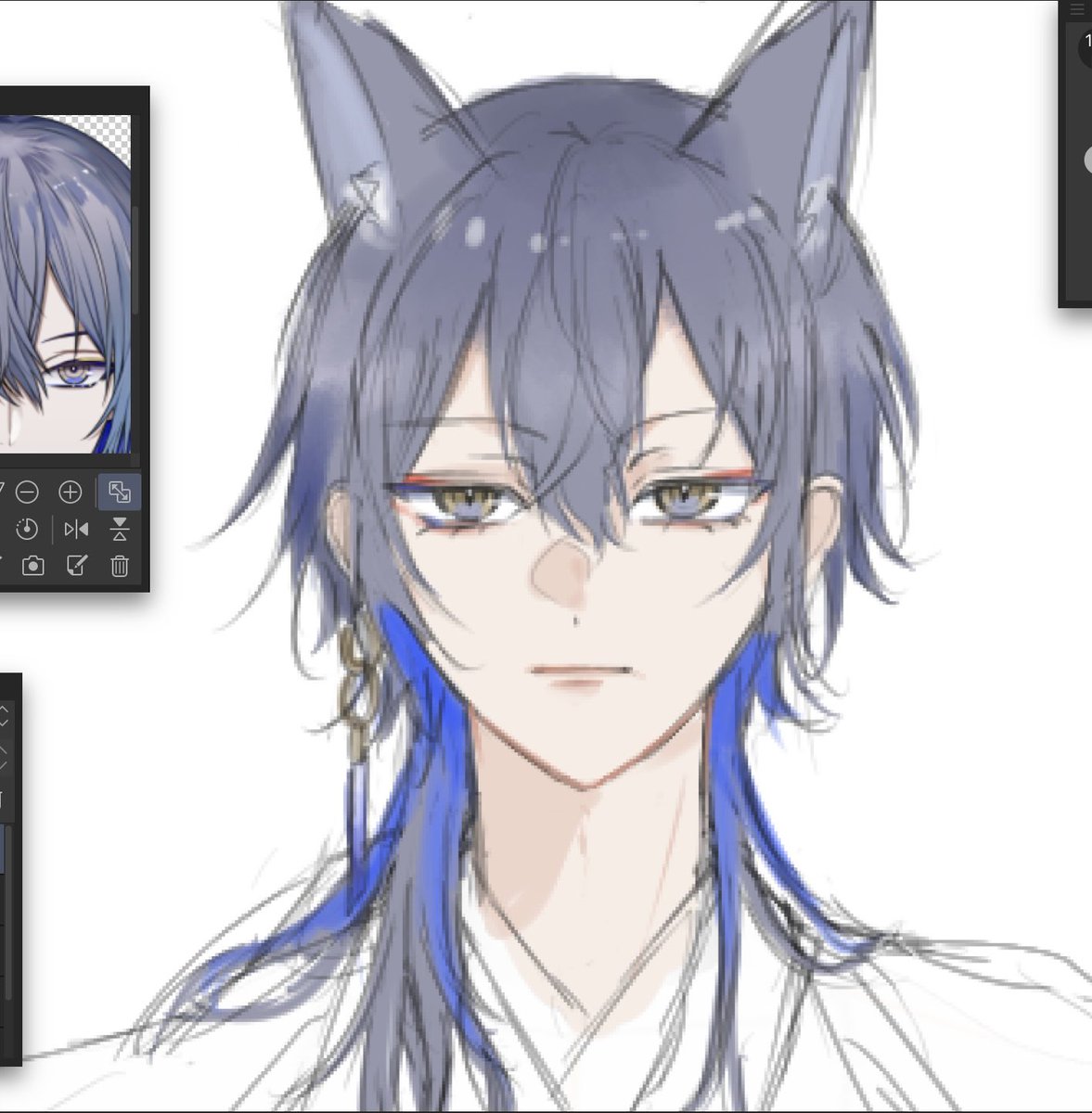 🌈そアクスタ衣装案ネリネリ🙌 ケモ耳外すか付けるか悩み中