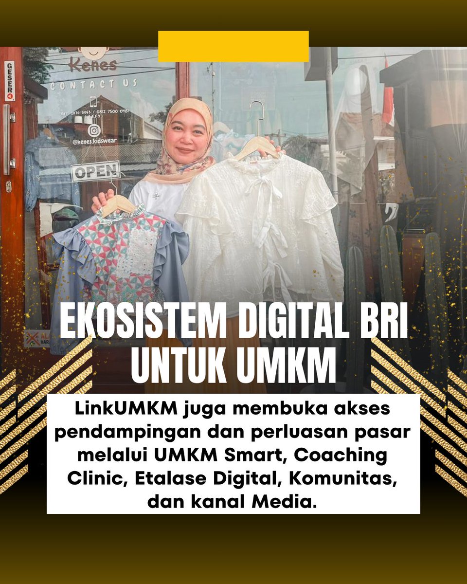 Mihawkykn's tweet photo. LinkUMKM membuka akses pendampingan usaha agar UMKM tumbuh lebih terarah.
#PemberdayaanUMKM
#LinkUMKMBRI
#qrisbri https://t.co/yzIIugr5ue