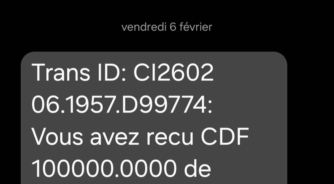 Fêter anniversaire sur X au Congo-Kinshasa devient une réalité avec les personnalités de bon cœur comme <a href="/leParrainRDC/">𝐥𝐞 𝐏𝐚𝐫𝐫𝐚𝐢𝐧</a> .
Je confirme la réception de 100kilo CDF. Imagine si l'unité monétaire était le USD👌