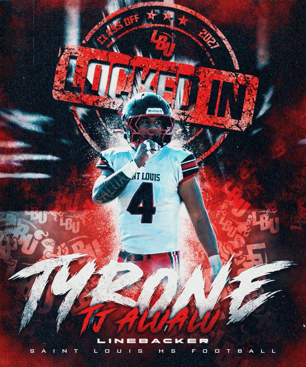 LBUTraining's tweet image. 🚨 LBU SHOWCASE ANNOUNCEMENT 🚨
One of the TOP-RANKED LINEBACKERS Nationally in the Class of 2027 and Top 5 LB in Hawaii is officially LOCKED IN 🔒💥

Tyrone “TJ” Alualu @TyroneAlualu 
St Louis High School  Honolulu, HI 

🎯 LBU Showcase
⏰ Time to go to work.