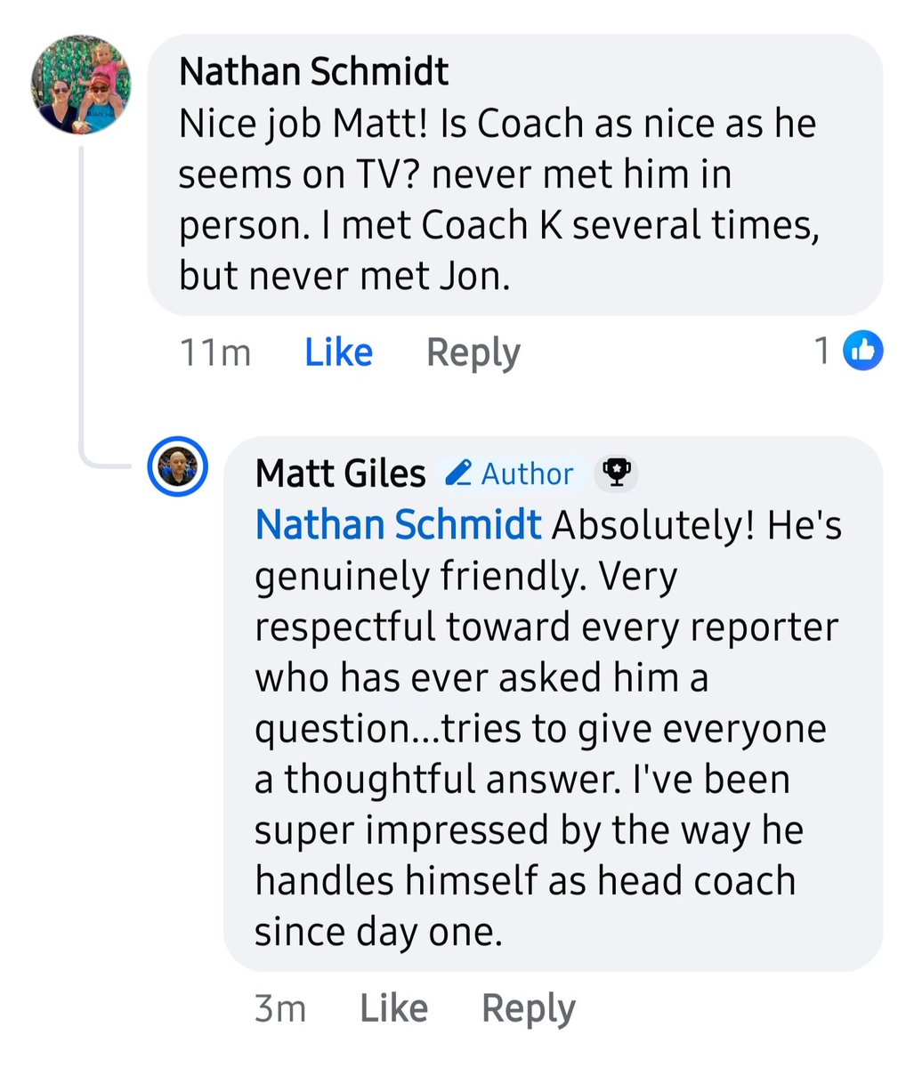 MattGilesBD's tweet image. Jon Scheyer is a great coach and just an awesome human being 💯