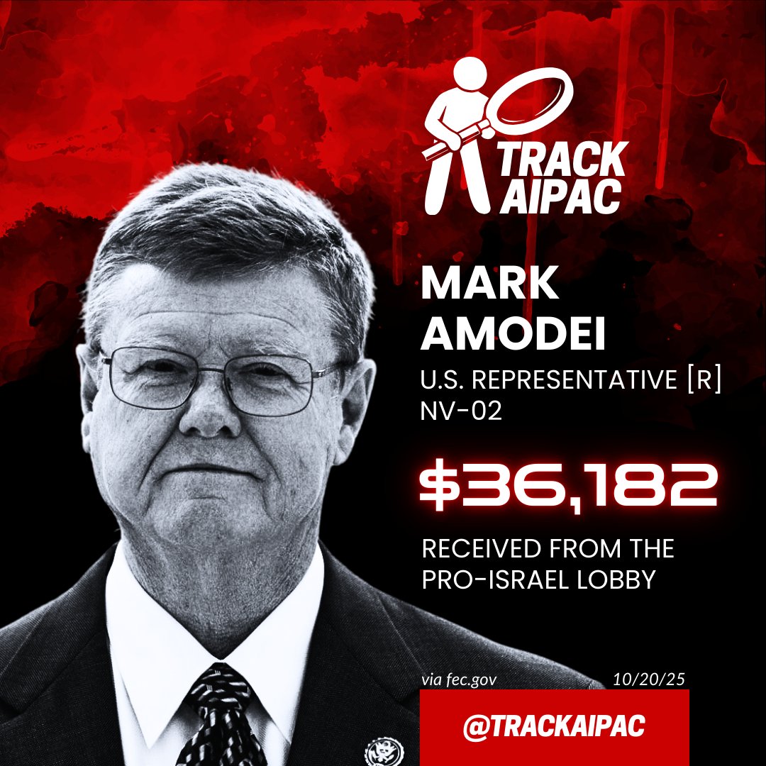 AIPAC's Rep. Mark Amodei [R-#NV02] announces he will not seek reelection: