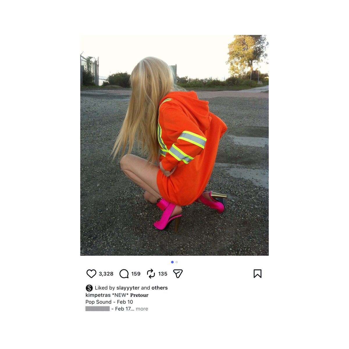 Slayyyter has liked Kim Petras’ Instagram post announcing her upcoming EP ‘Pretour’📲