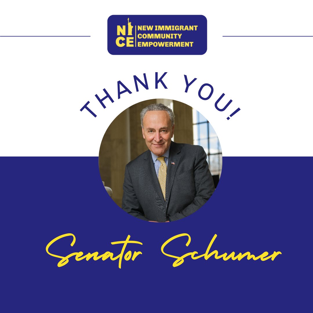 NICE4Workers's tweet photo. Thank you, @Senator Schumer, for securing $500K for the @NICE4Workers : Community &amp; Training Center—an important step in keeping the dream alive and empowering immigrants who contribute every day to New York State and the U.S. 

🔗For more information: https://t.co/yPUoboQ9oi https://t.co/axMEJU4HmP
