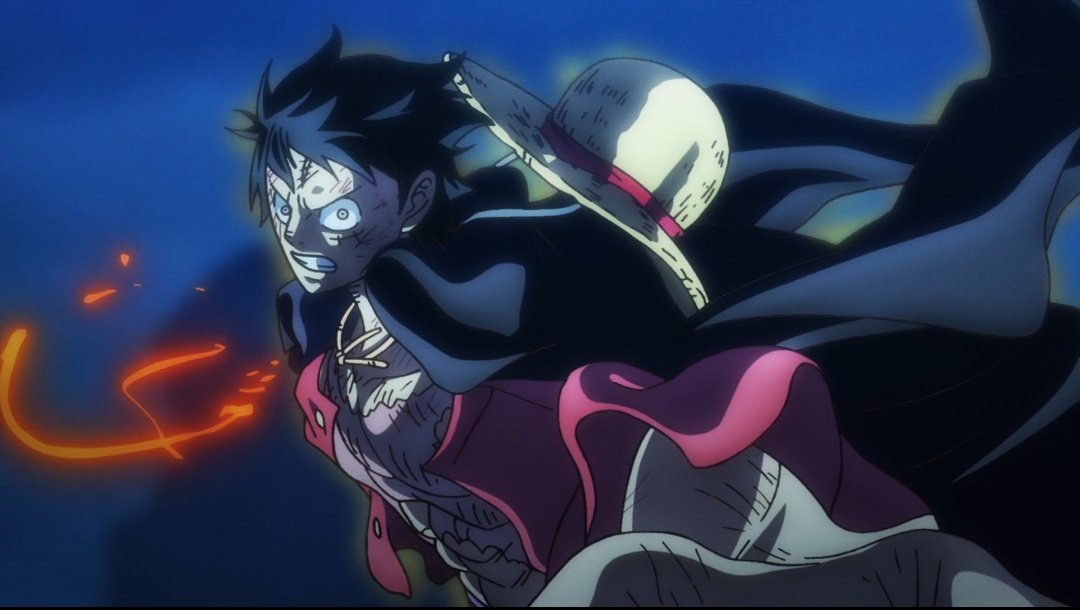 YffuL56's tweet photo. I love the Elbaph outfit but Luffy with the black coat was just insane https://t.co/griWE0rfKB