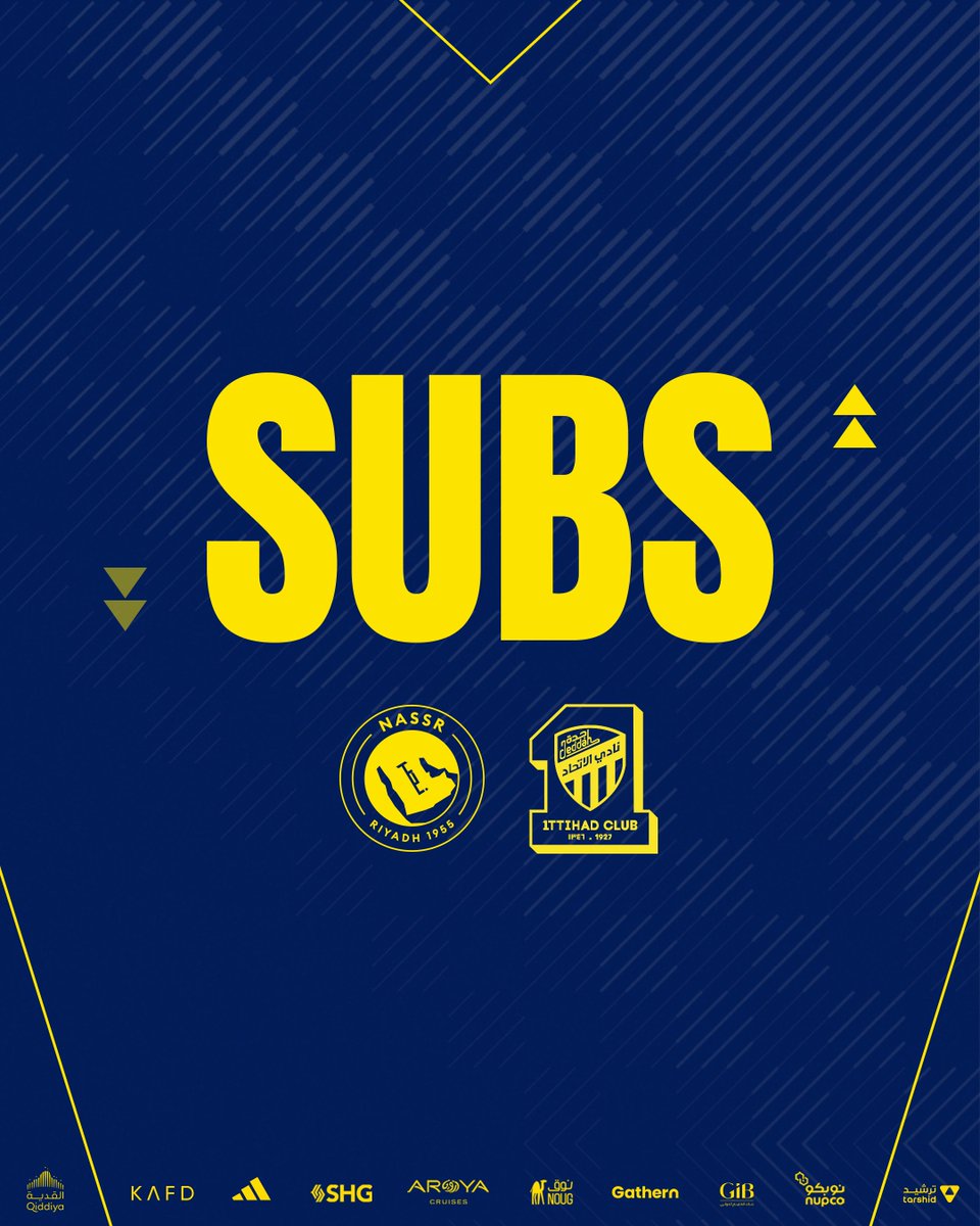AlNassrFC's tweet photo. 🔁 | تبديل أول!
➡️ أيمن يحيى
⬅️ عبدالله الخيبري
#النصر_الاتحاد https://t.co/X2Lqa9aJzH