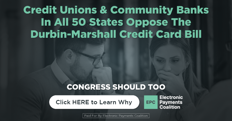 GuardYourCard's tweet photo. Local credit unions &amp; community banks serve an essential role in supporting Main Street. So, when 9,600+ credit unions &amp; community banks in all 50 states oppose the Durbin-Marshall Credit Card Mandates, Congress should listen. Take action today and Guard Your Card!