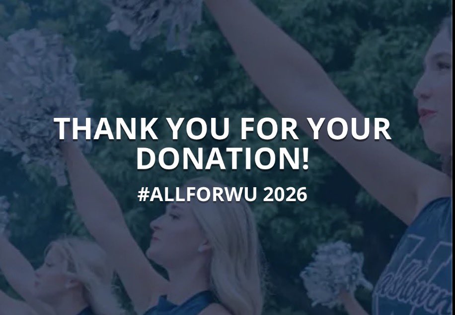 Thank you to all who donated yesterday for Day Of Giving!! 

We appreciate all the continued support!! 

#AllForWU
 
#GoBods

#BeTheStandard