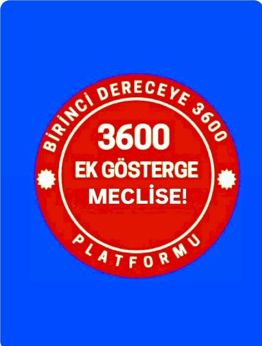 <a href="/selahattinertan/">sertan</a> <a href="/sarseven/">Serdar Arseven</a> NERDENEZAMAN #BirinciDereceye3600 Ek Gösterge sözü verildi, yaklaşık üç yıl geçti!
Artık söz değil, icraat istiyoruz!#EmekliMemuradaSeyyanen
<a href="/RTErdogan/">Recep Tayyip Erdoğan</a> <a href="/dbdevletbahceli/">Devlet Bahçeli</a> <a href="/eczozgurozel/">Özgür Özel</a> <a href="/MDervisogluTR/">Müsavat Dervişoğlu</a> <a href="/isikhanvedat/">Prof. Dr. Vedat Işıkhan</a> <a href="/55erhanusta/">Dr. Erhan Usta</a> <a href="/cenginyurt52/">Cemal Enginyurt</a> <a href="/_aliyalcin_/">Ali YALÇIN</a> <a href="/OnderKahveci/">Önder Kahveci</a> <a href="/Akparti/">AK Parti</a>  @MHP