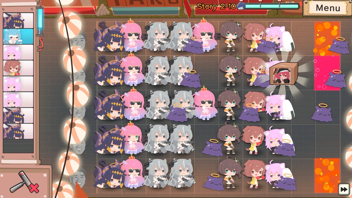 I recently got Holo vs Robo yesterday and I have to say it's a really good Plants VS. Zombies like tower defense game.

Go check it out on steam if you get the chance.