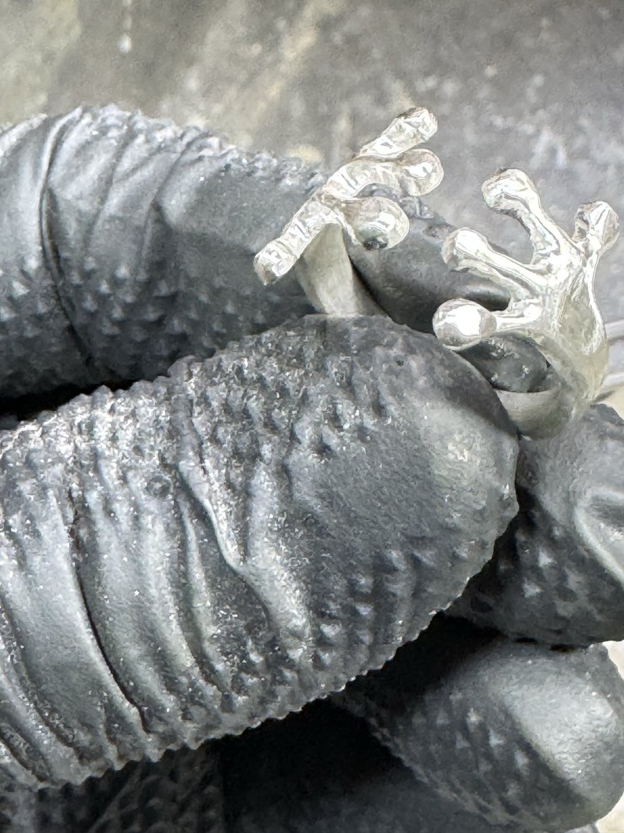 ARMSsilverworks's tweet image. おはようございます🐸
カエルの手をモチーフにしたリングが出来上がって来ますよ😊
#ARMS
#カエルの手
#原型
armssilver.com