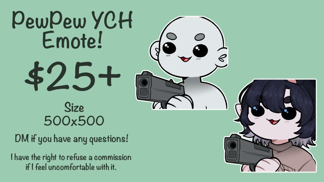 I just received PewPew YCH Emote! by EnokiCreeps (@EnokiCreeps) from Anonymous via Throne. Thank you! throne.com/irrelevant_mk7 #Wishlist #Throne