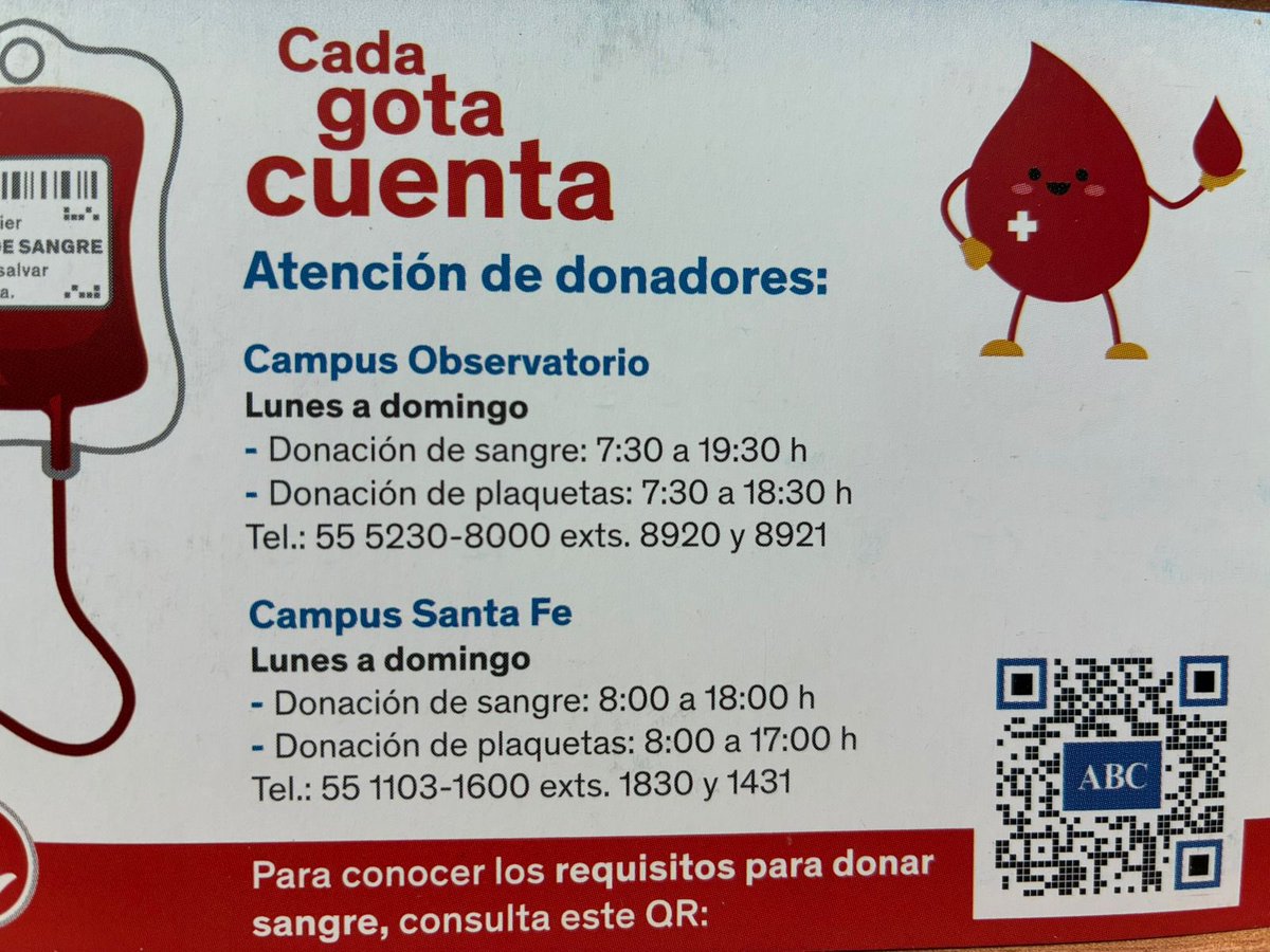EGaona14's tweet photo. Amigos 🙋🏻‍♀️

Hoy necesito de su apoyo #DonaSangre 🩸 para mi amigo Arturo Báez Vega, que está internado en el #CentroMedicoABC 

Si puedes donar estaría increíble, si no tu RT hace la diferencia! 🙏🏼🙏🏼

GRACIAS ♥️♥️🥰

@GARCIPAVON @BisouCaramel_  @Mex_Liber1 @inakimanero https://t.co/YKkYg7ovZk
