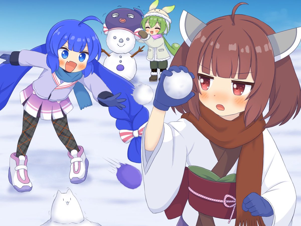 雪合戦ウナきり☃️