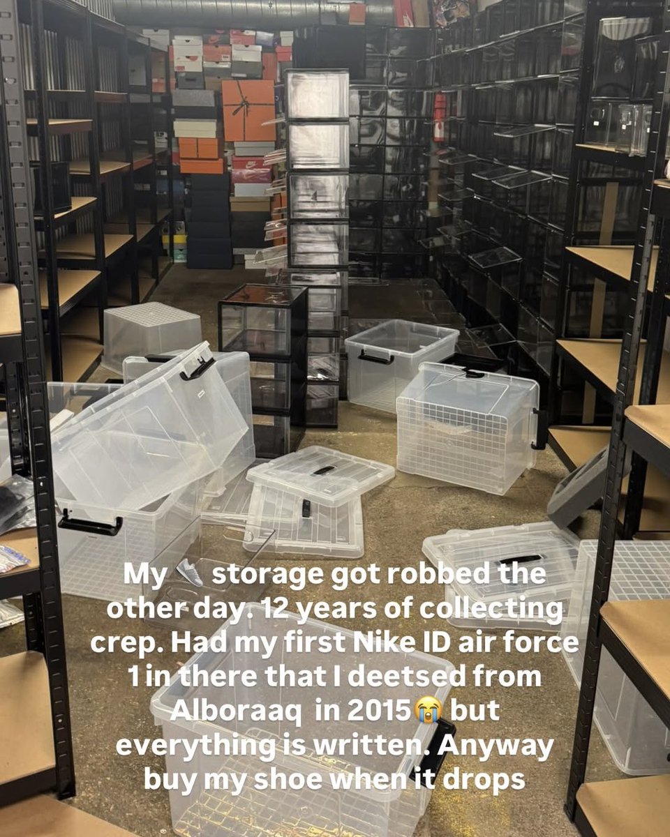 SoleRetriever's tweet photo. Central Cee reveals that his sneaker collection was recently stolen 💔 https://t.co/bvt9LTiAKd
