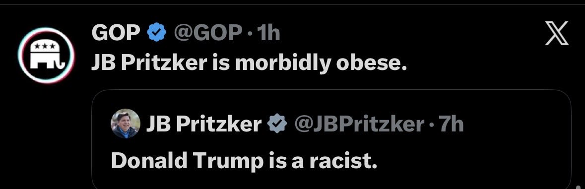 Angry_Staffer's tweet image. “Trump may be racist but you’re fat” isn’t the sick burn whatever moron runs the GOP account thinks it is