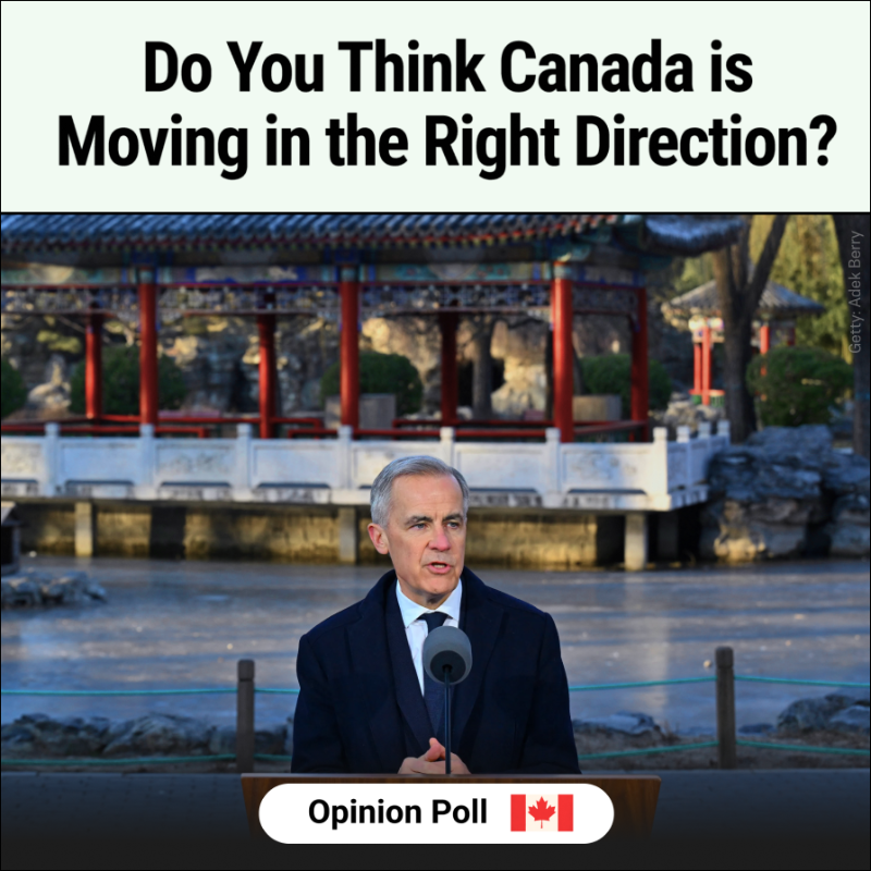 EpochTimesCan's tweet photo. Is Canada Moving in the Right Direction?
Take the poll → Your voice counts!