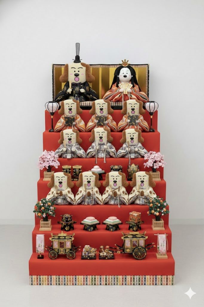 ちくワン作ってみた #AI部門 7段ひな飾り