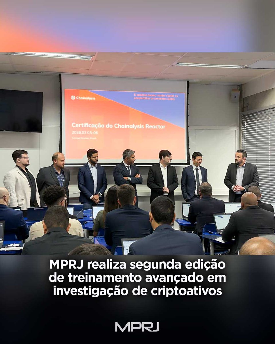 MP_RJ's tweet image. CRIPTOATIVOS | O #MPRJ promoveu a segunda edição da capacitação técnica voltada ao combate a crimes envolvendo ativos digitais. O evento aconteceu na sede do #MPMS, reforçando a integração entre as instituições no enfrentamento da criminalidade tecnológica. 

A iniciativa é