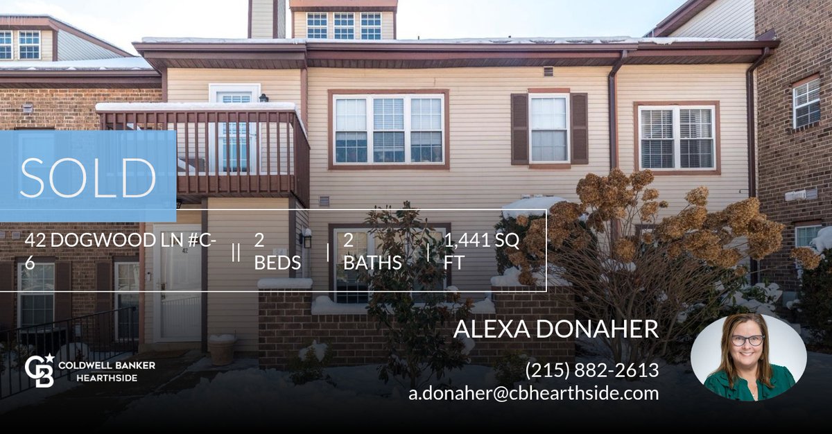 AlexaSellsBucks's tweet photo. 📍 Sold 📍 42 Dogwood Ln #c-6 has been sold! Very happy for my clients. If you're thinking about selling your home, let's talk!

Call me today to start the process of buying or selling your home.  

Alexa Donaher
Coldwell Banker He... https://t.co/7PT2FxpE5V https://t.co/Rncscvi9k8