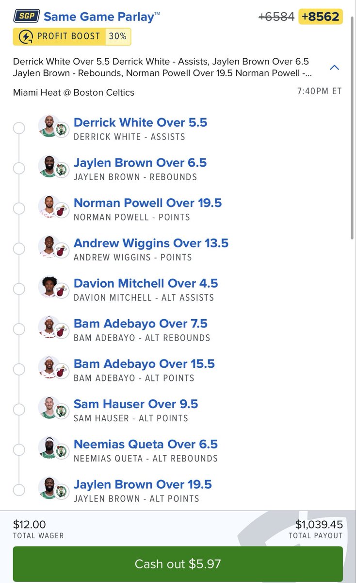 Fuck it for right now I’m rolling with the heat game  #dqthedonpicks #nba 
Repost let’s make this go viral again 💰
Remember, you can always take off what you don’t like or water down 💯
account.sportsbook.fanduel.com/sportsbook/add…