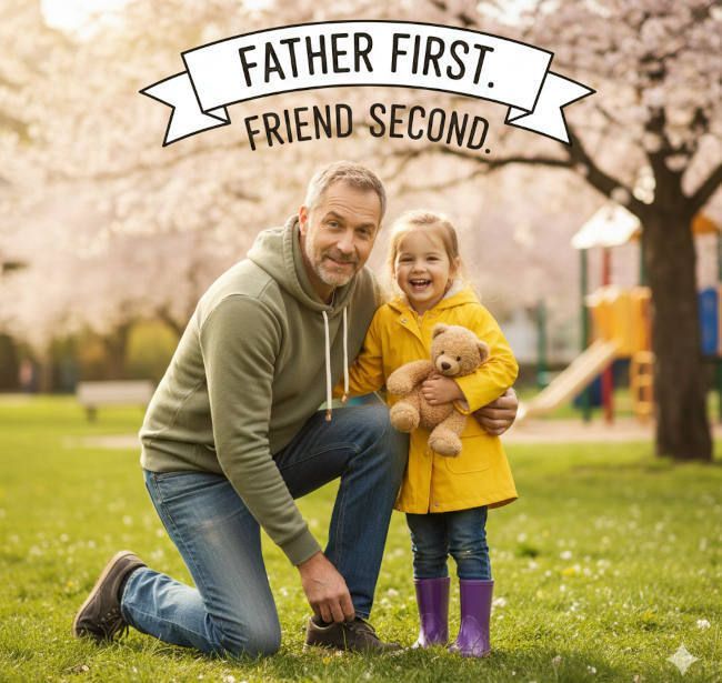 Be a father first and a friend second.
Kids need boundaries, and part of our role is to establish &amp; enforce them. Not fun, but critical - and your kids will respect you for it. (There's plenty of time for more of a "friendship" situation when they are older.) #DadLife #Fathering