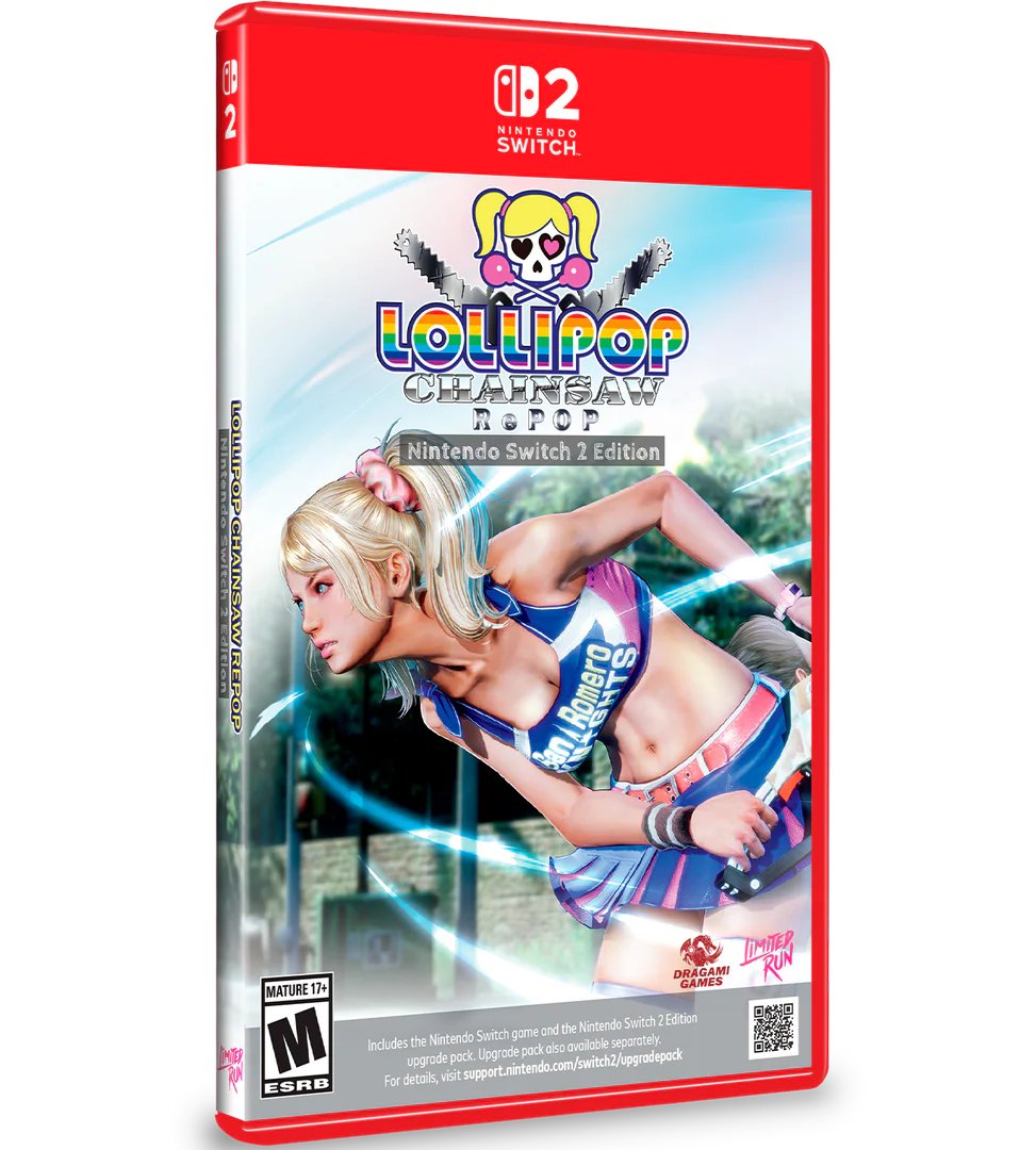 🟢 Lollipop Chainsaw RePOP – Nintendo Switch 2 Edition will be distributed as a Game Cartridge in USA. #Switch2 #LimitedRunGames #GameKeyCard