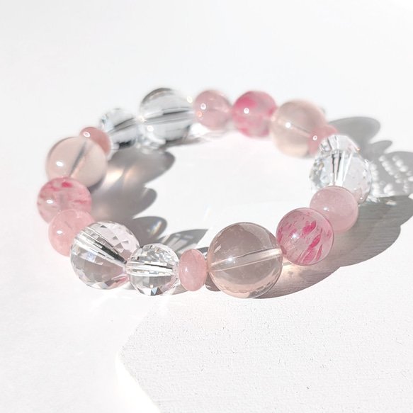 NEW💎✨️Limited／大粒ピンク セリサイトインローズクォーツ